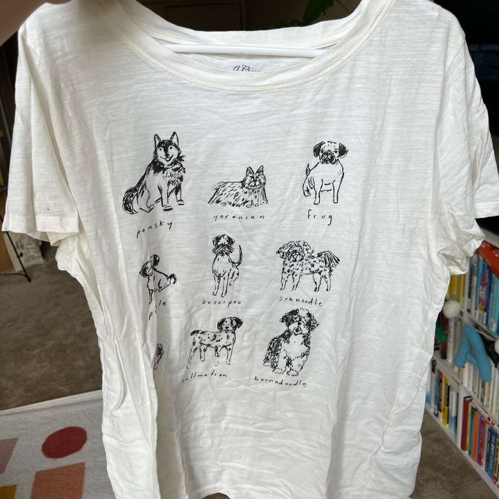 J. Crew dogs of the world tee
